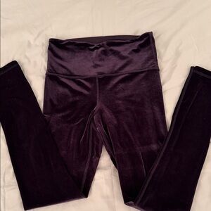 Athleta Velvet High-Waisted Leggings D5 Xs